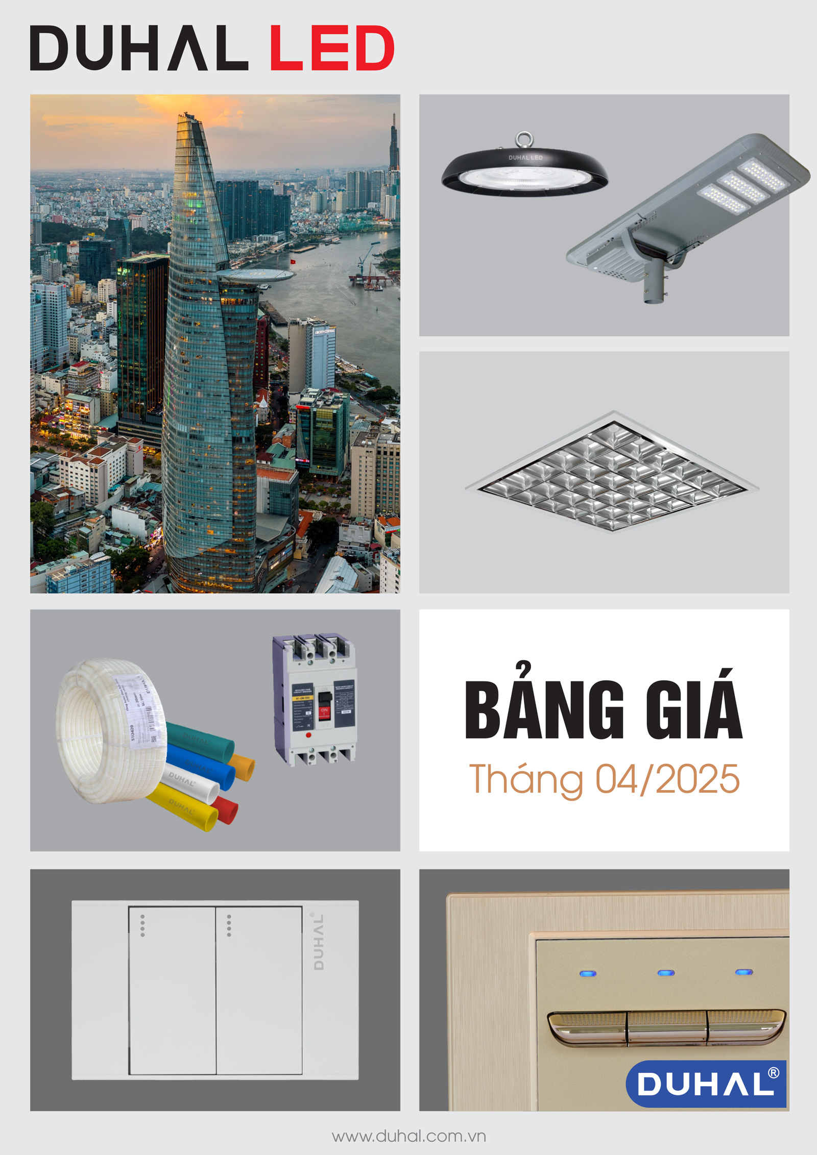Bảng Giá Thiết Bị Điện Duhal 2025