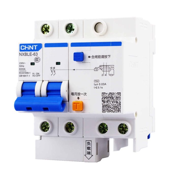 RCBO CHINT NXBLE-63 2P 30mA 6kA