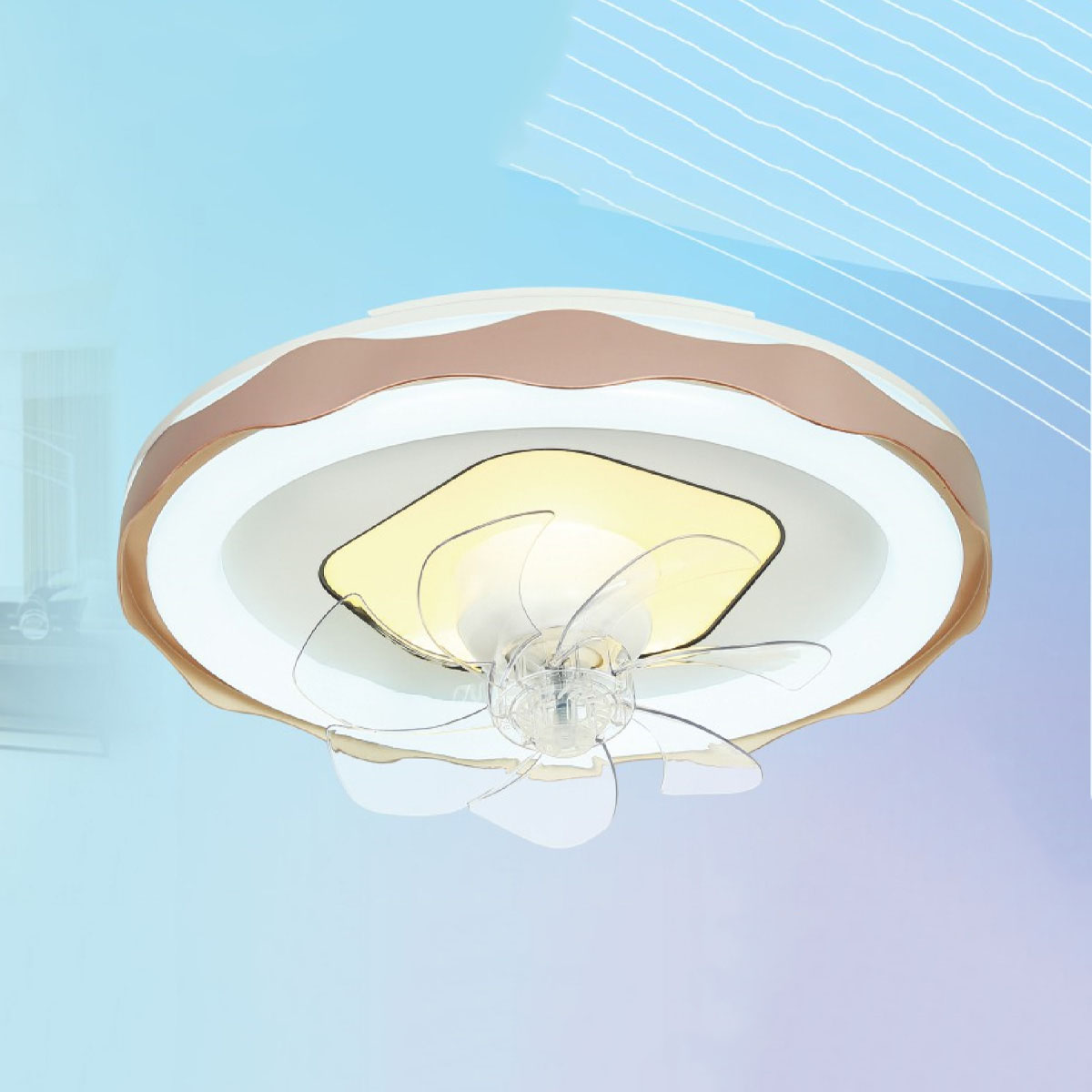 Quạt trần đảo trang trí Nam Long NetViet NC 8009