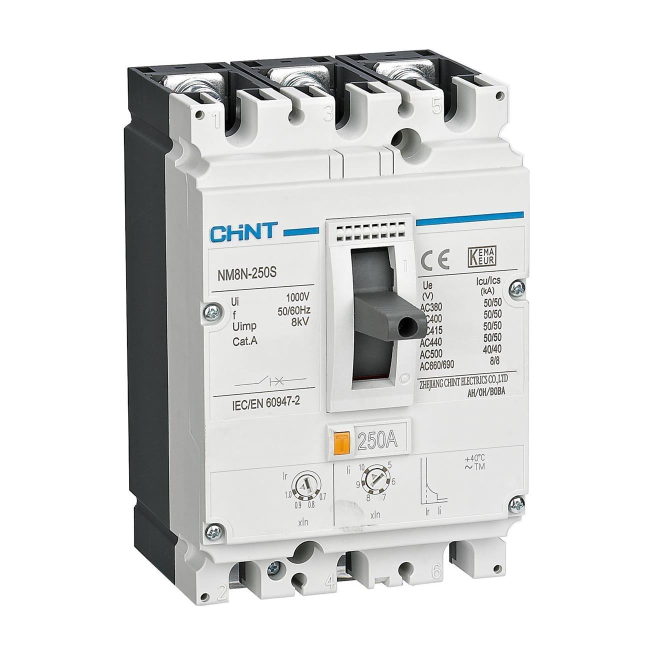 MCCB CHINT 3P NM8N-250HVS ngắn mạch