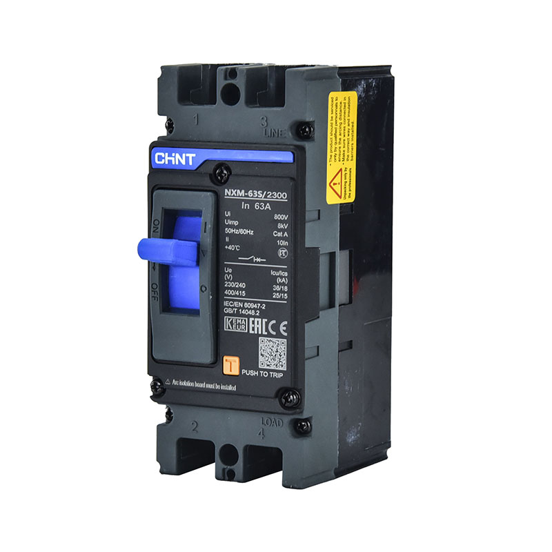 MCCB CHINT 2P NXM-63S/2300 bảo vệ quá tải và ngắn mạch