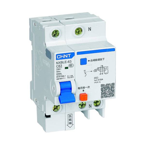 RCBO CHINT NXBLE-63 1P+N 30mA 6kA