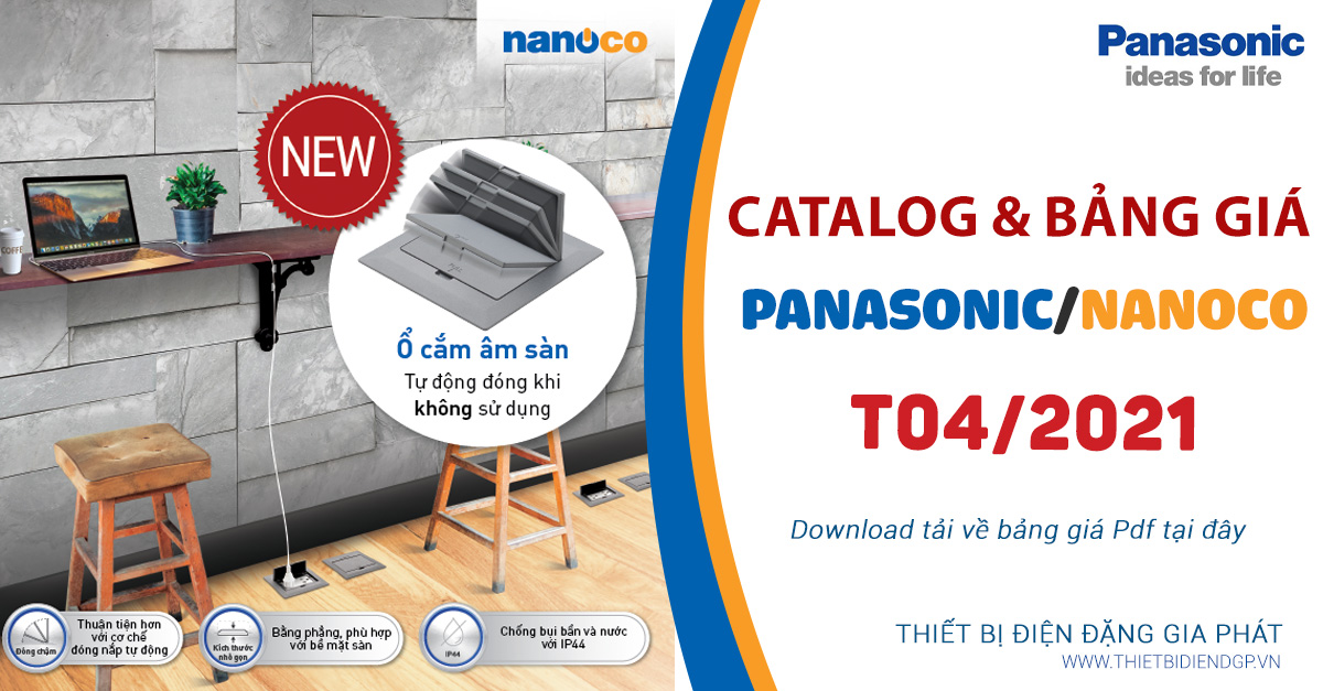 Bảng giá & Danh mục sản phẩm Panasonic 2024 đầy đủ nhất