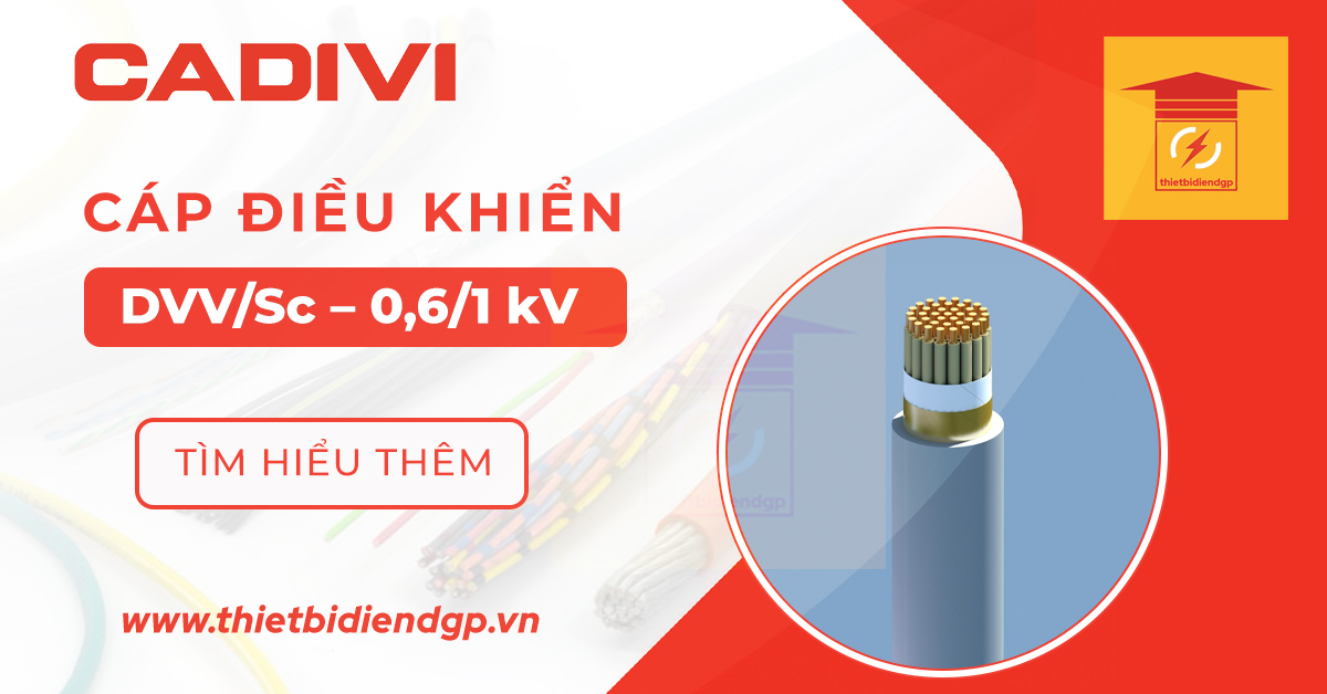 Tìm hiểu về Cáp điều khiển CADIVI DVV/Sc – 0,6/1 kV