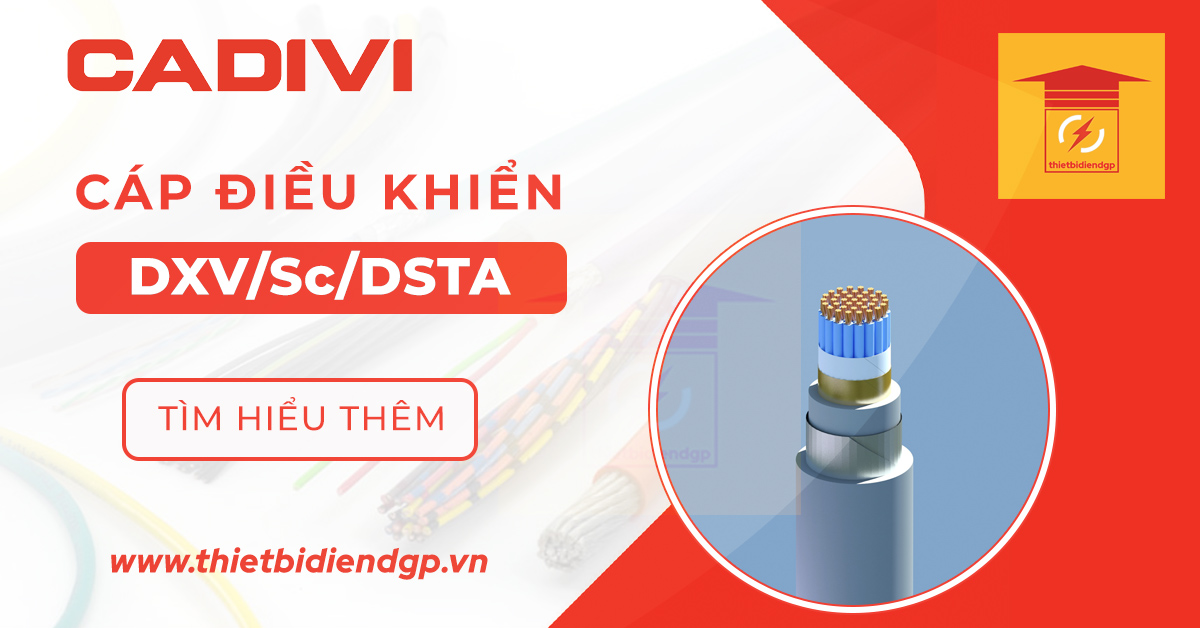 Tìm hiểu về Cáp điều khiển Cadivi DXV/Sc/DSTA – 0,6/1 kV