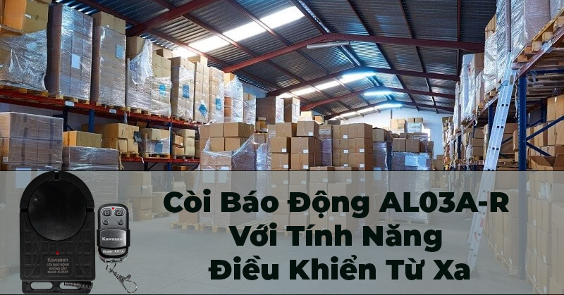 Còi Báo Động AL03A R điều khiển từ xa tiện lợi an toàn