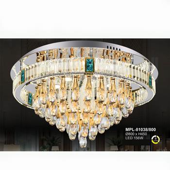 Đèn mâm pha lê Andora MPL-81038/800 Ø800 x H450 LED 156W - 3 CĐ MPL-81038/800