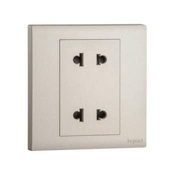 Bộ ổ cắm đôi 2 chấu, 16A MEC31047CH