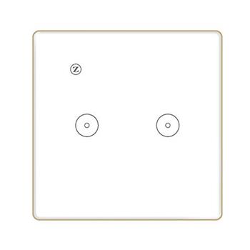 Công tắc máy nước nóng lạnh Zigbee KAZ 2 phím ZB86Y-220AQBM(W)