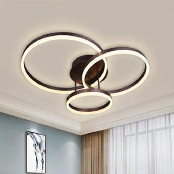 Đèn ốp trần trang trí Andora Ø300 x 400 x 500 - LED 3 CĐ + Remote ( thân màu Coffee) ML-6241/3