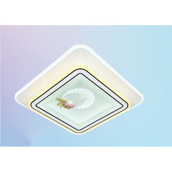 Đèn mâm ốp trần vuông mica Ø500*H80 Led 160W 3 màu ánh sáng NC 842