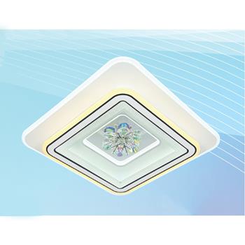 Đèn mâm ốp trần vuông mica Ø470*H80 Led 160W 3 màu ánh sáng NC 846