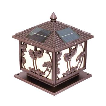 Đèn trụ cổng NLMT Sano SOLAR 2859A 3 màu đúc nhôm SOLAR 2859A