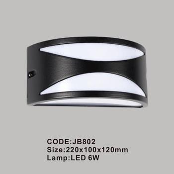 Đèn tường ngoài trời Slister 220*100*120mm LED 6W JB802