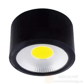 Đèn downlight ốp nổi led COB Ø120*H65-10W, vỏ màu đen LN-16 ĐEN