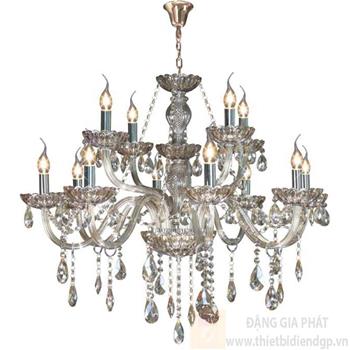 Đèn chùm nến Ø800*H8600+600, E14*12 lamp, 23 large crystals K9, 52 small crystals K9 NC 2040/12