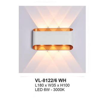 Đèn vách Andora L180*W35*H100 - LED 6W -3000K VL-8122/6 WH