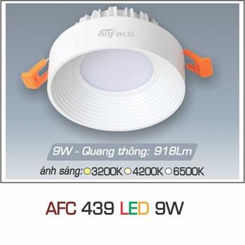 Đèn âm trần downlight Anfaco AFC 439 9W AFC 439 9W