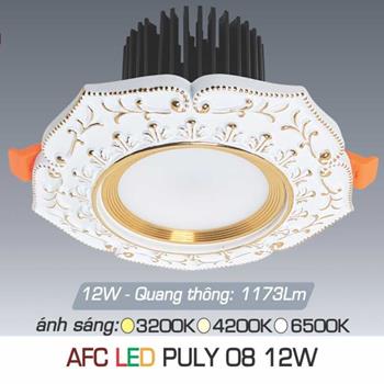 Đèn âm trần trang trí Anfaco AFC PULY 08 Led 12W AFC PULY 08 Led 12W