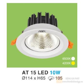 Đèn led downlight hợp kim nhôm cao cấp Ø120*H65-10W, khoét lỗ Ø105 AT 15 LED