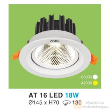 Đèn led downlight hợp kim nhôm cao cấp Ø145*H70-18W, khoét lỗ Ø130 AT 16 LED