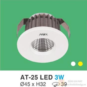 Đèn led downlight hợp kim nhôm cao cấp Ø45*H32-3W, khoét lỗ Ø39 AT 25 LED