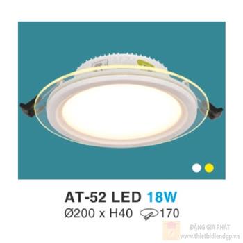 Đèn âm trần kiếng tròn 18W AT-52 LED