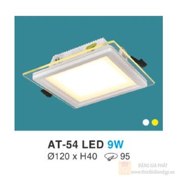 Đèn âm trần kiếng vuông 9W AT-54 LED