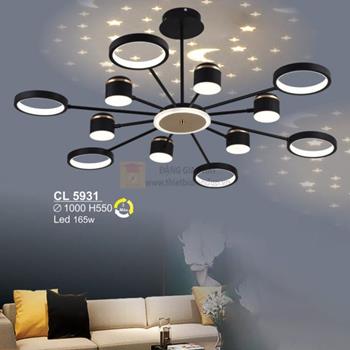 Đèn chùm trang trí Sano Led 165W - Ø1000*H550 - 3 màu ánh sáng CL 5931