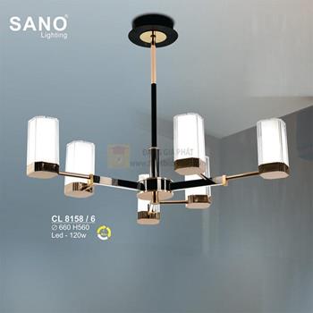 Đèn chùm Sano Led 120W - Ø660*H560 - 3 màu ánh sáng CL 8158/6