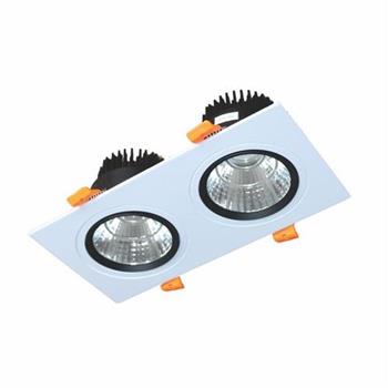 Đèn Led downlight vuông chiếu điểm âm trần 2*9W DFC2091