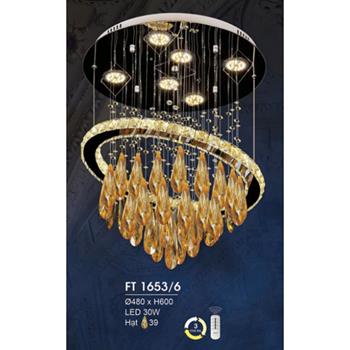 Đèn thả pha lê Ø480*H600 LED 30W, 39 hạt FT 1653/6