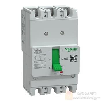 Thiết bị đóng cắt MCCB GoPact 125E, 3P, Icu=15kA @415Vac, không chỉnh định G12E3Fx