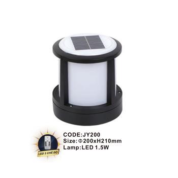 Đèn trụ năng lượng mặt trời Slister Ø200*H210mm - LED 1.5W JY200