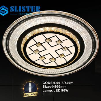 Đèn mâm pha lê Slister Ø500mm - LED 96W - 3 CĐ L09-6/500Y