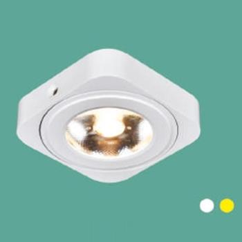 Đèn downlight ốp nổi led Ø70*H16-3W vỏ màu trắng LT-84