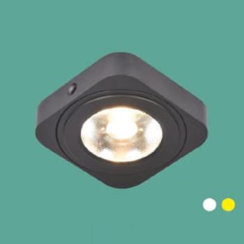 Đèn downlight ốp nổi led Ø70*H16-3W vỏ màu đen LT-85