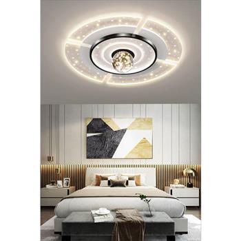 Đèn mâm led trang trí 48W*2 vỏ đen ML-46