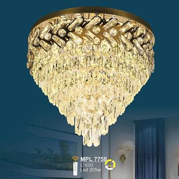 Đèn mâm pha lê Ø600 - LED 205W - 3 màu ánh sáng MPL 7750