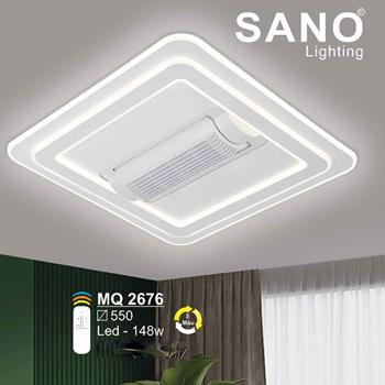 Đèn mâm SANO led vuông 148W - 3 màu ánh sáng - Ø550 MQ 2676