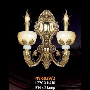 Đèn vách đồng L270 x H410, E14 x 2 lamp NV 6029/2