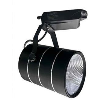 Đèn chiếu điểm thanh ray led COB 20W Ø100*L230*H200-6000K-3000K vỏ đen PR 3636