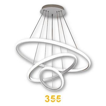 Đèn thả hiện đại Ø300 + Ø500 + Ø700 - LED 3 CĐ - 120W THD7087