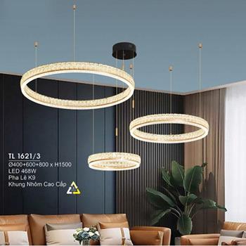 Đèn treo led trang trí Ø400+600+800*H1500 - LED 468W, ánh sáng 3 chế độ TL 1621/3