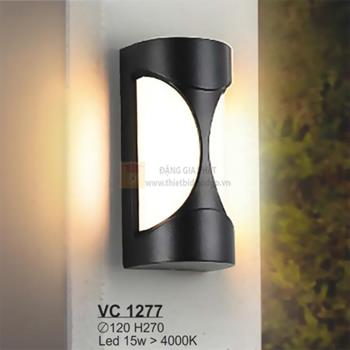 Đèn vách cổng vuông led 15W, Ø120*H270, ánh sáng vàng VC 1277