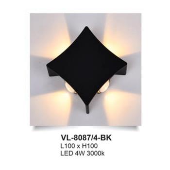 Đèn vách Andora L100*H100 - LED 4W 3000K VL-8087/4-BK