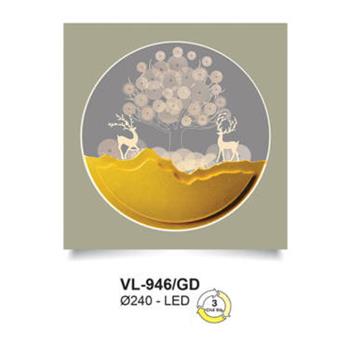 Đèn tường trang trí Andora Ø240 - LED 3 CĐ VL-946/GD