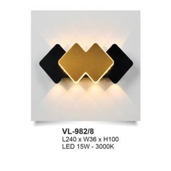 Đèn vách Andora L240*W36*H100 - LED 15W 3000K VL-982/8