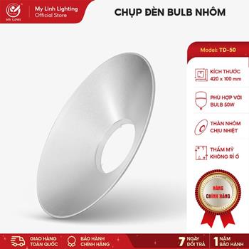 Chụp đèn Bulb nhôm 50W TD-50 TD-50