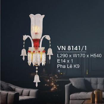 Đèn Tường Nến L290*W170*H540, E14*1 + PHA LÊ K9 VN 8141/1